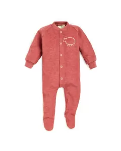 Pysj i ullfrotté, med fot - Rustrosa