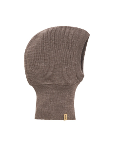 Patentstrikket balaclava i ull 