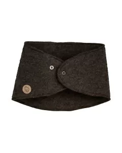 Lukkehals i ullfleece - Naturbrun