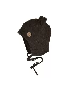 Teddy lue i ullfleece - Naturbrun