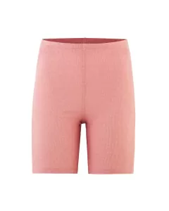 Kort bukse i ull med silke - Lys rose