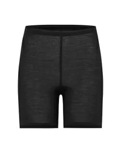 Kort bukse i ull med silke - Svart