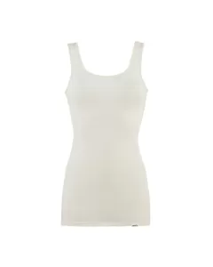 Damesinglet i ull med silke - Natur