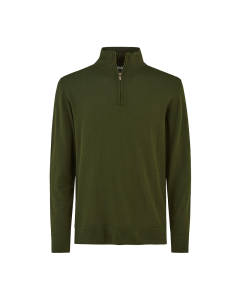 Finstrikket ullgenser halv zip
