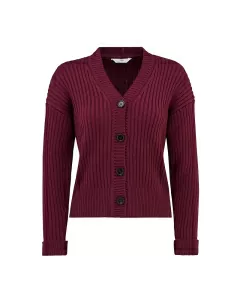 Ribbestrikket cardigan
