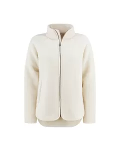 Jakke i ullfleece til dame
