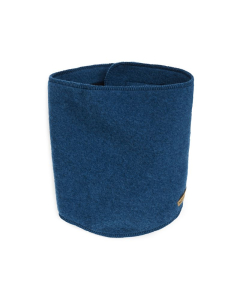 Lukkehals i ullfleece Marinebl&aring;