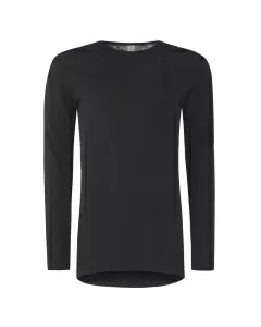 Ulltrøye herre, ull med silke - Svart
