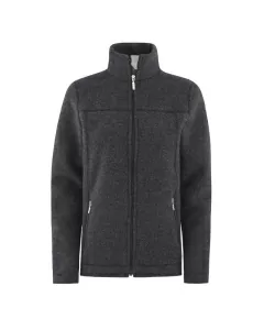 Jakke i ullfleece - Koksgrå