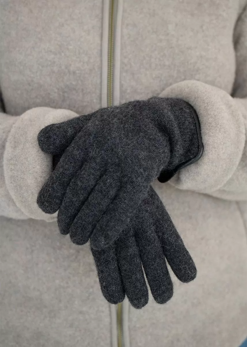 Hansker m/skinnkant til dame