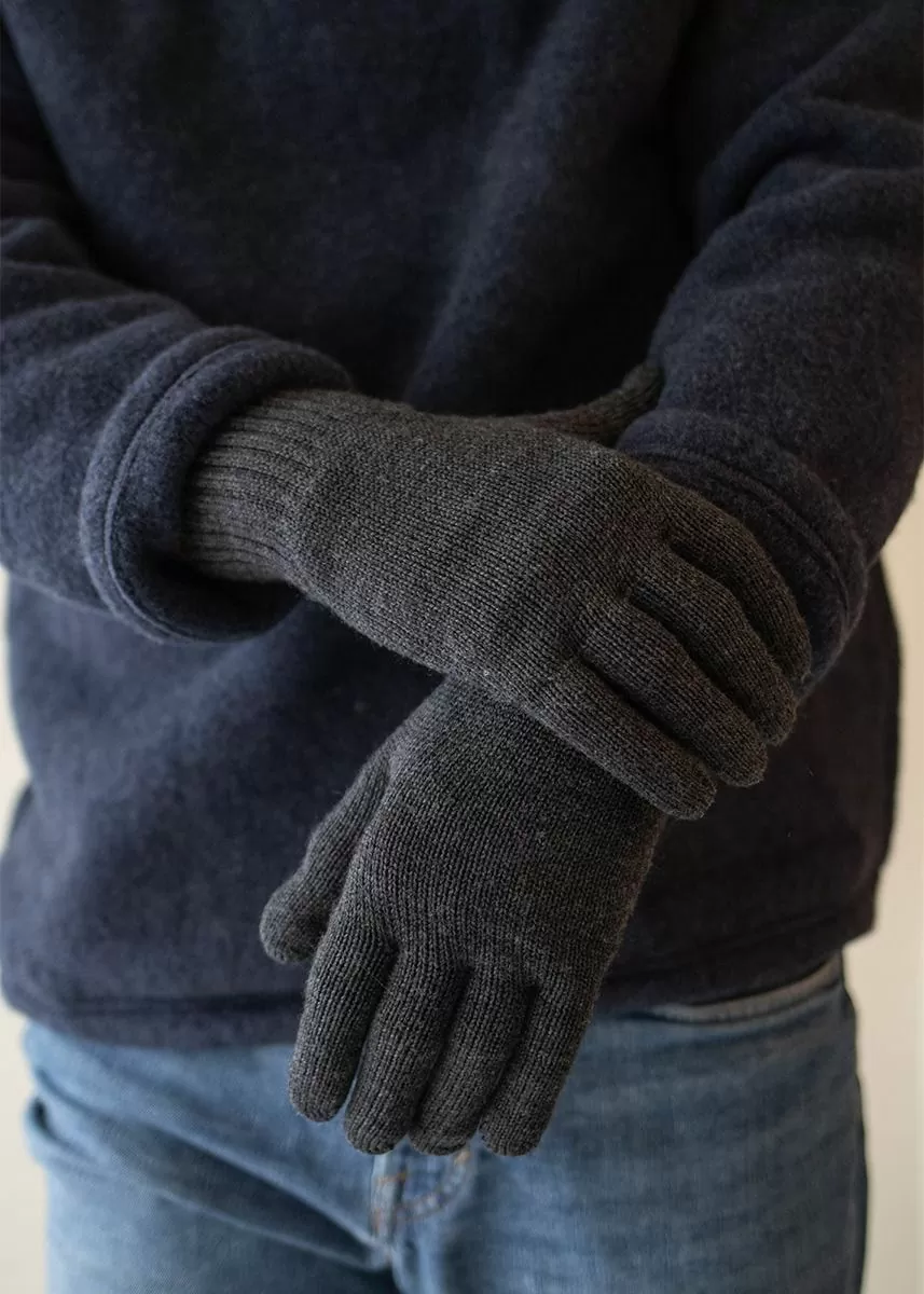 Hansker i ull, herre