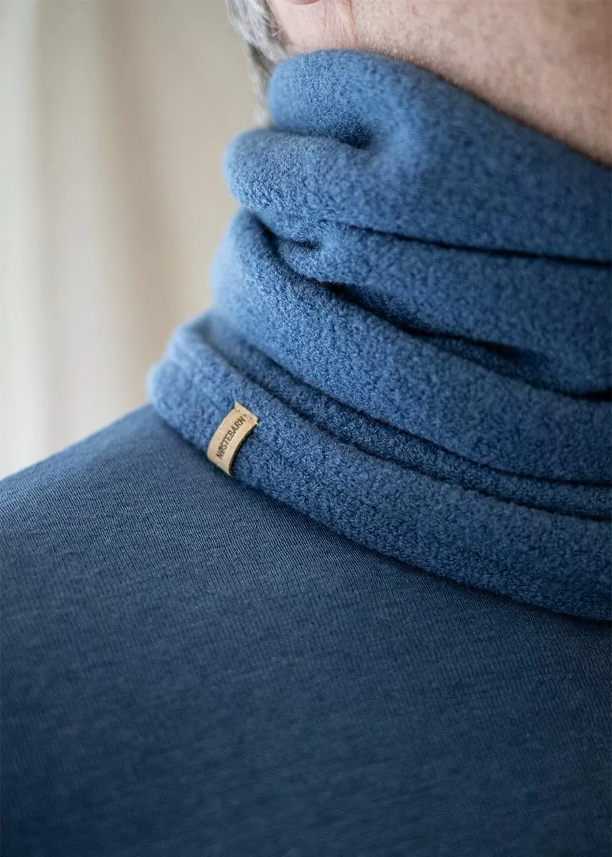 Dobbel tubehals i ullfrotté 