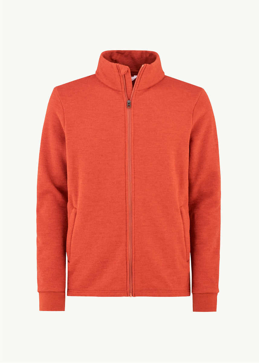 Herrejakke i ullfrotté