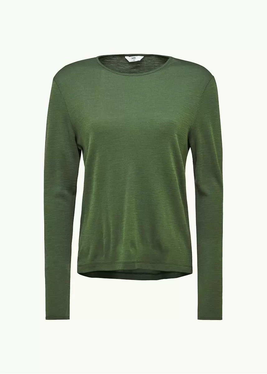 Genser i ull med avslappet fasong