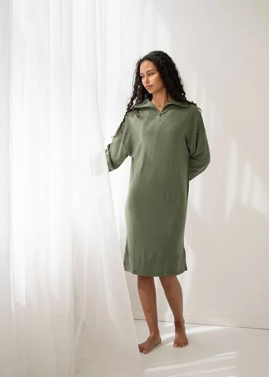 Ullkjole med glidelås