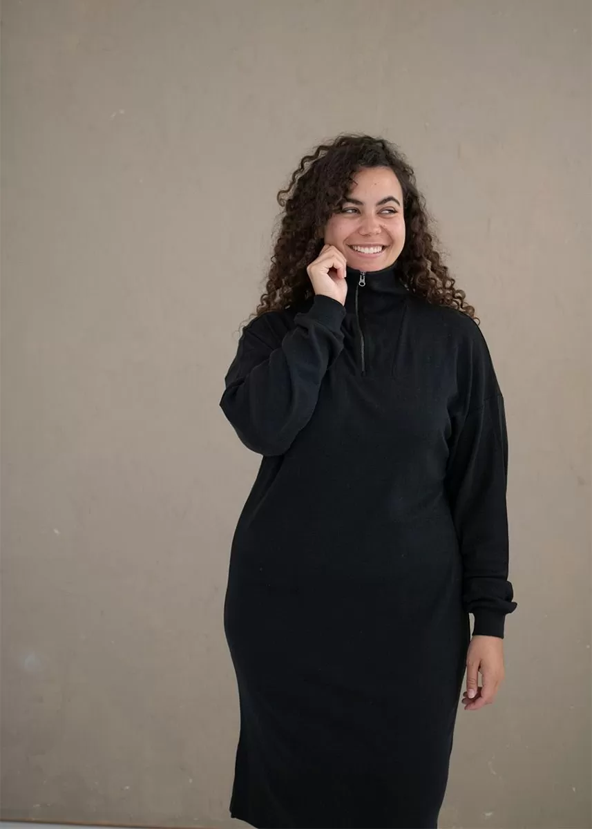 Ullkjole med glidelås