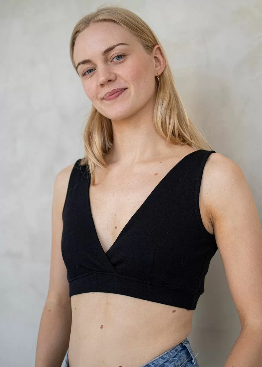 Amme-bh i ull med silke