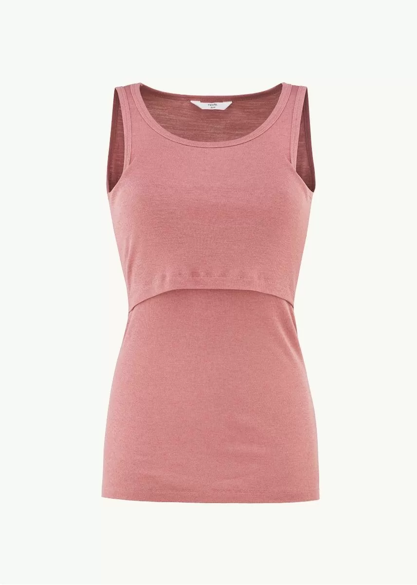 Ammetopp i ull med silke