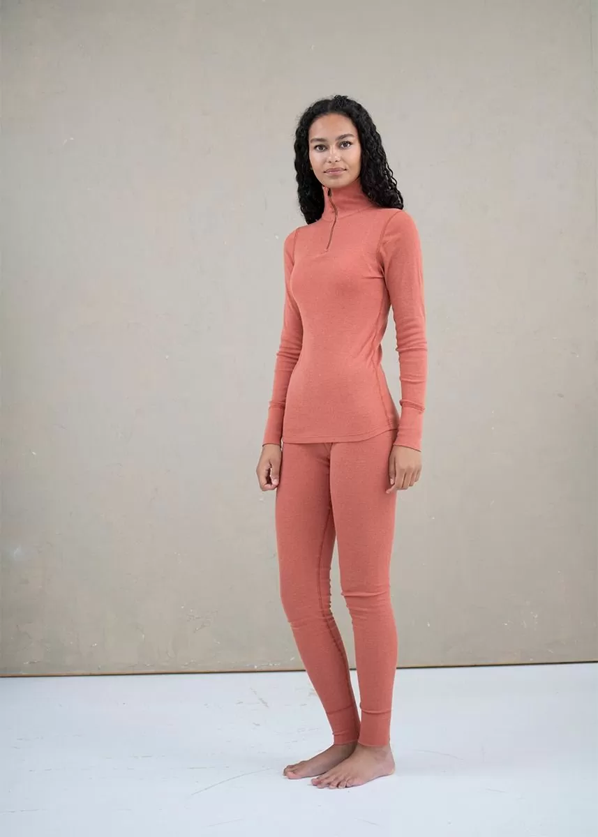 Ullongs i ull med silke, dame