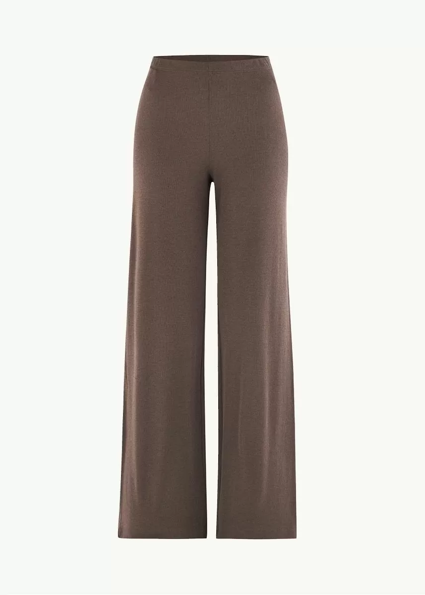 Vid bukse i ull med silke