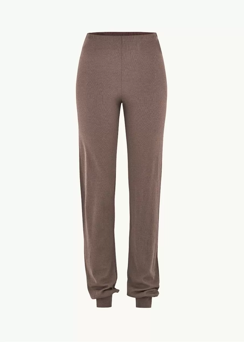 Joggebukse i ull med silke