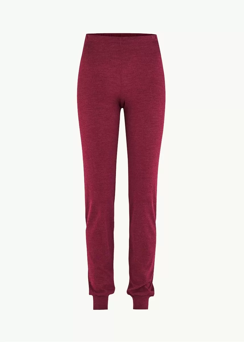 Joggebukse i ull med silke