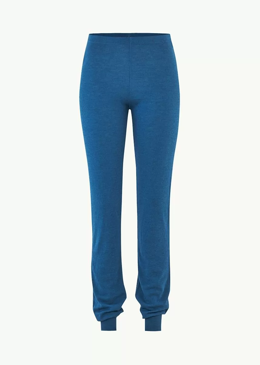 Joggebukse i ull med silke