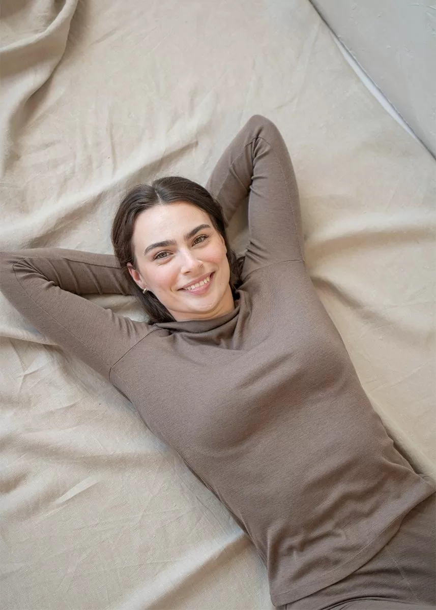 Genser i ull med silke, dame