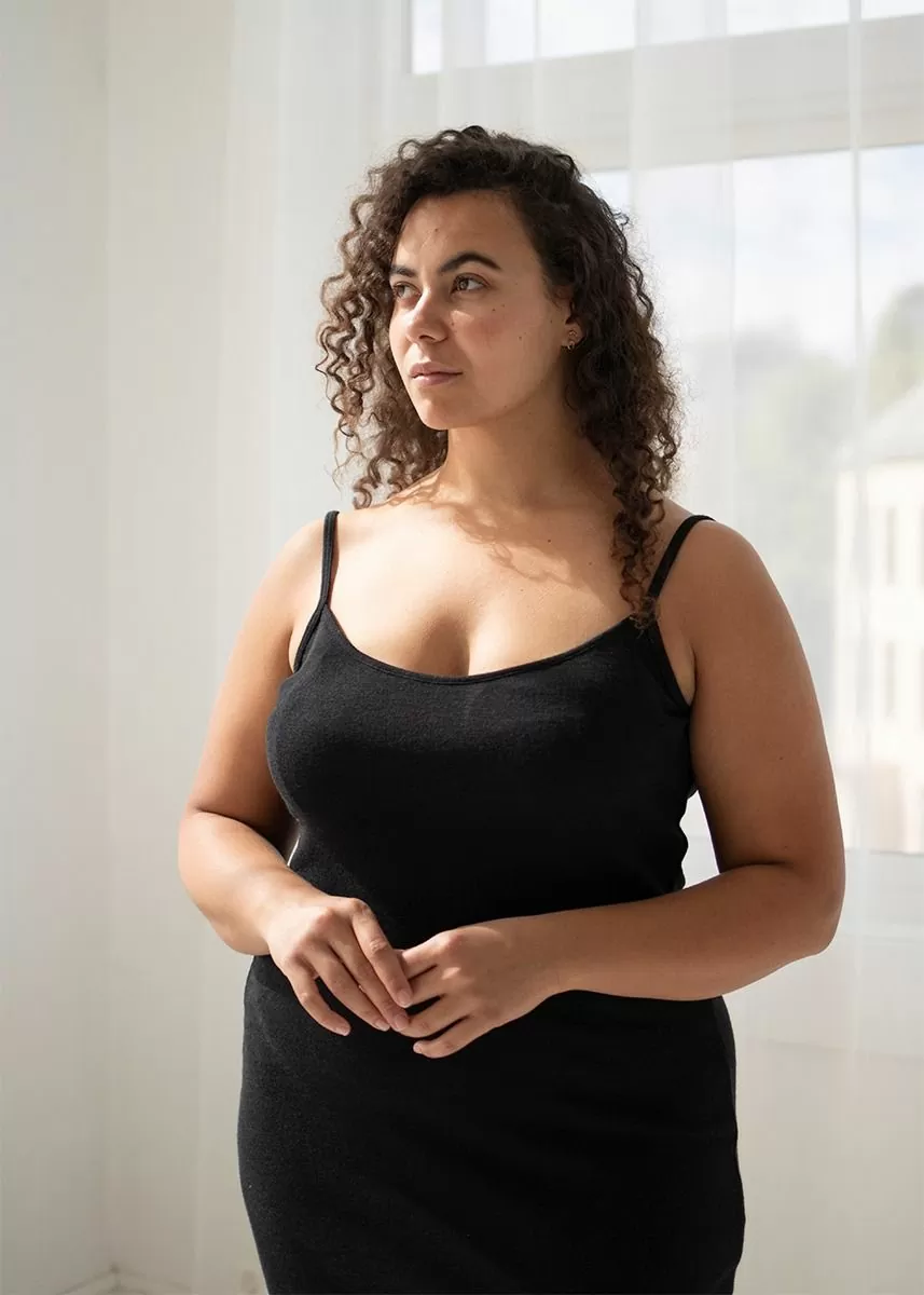 Underkjole i ull med silke