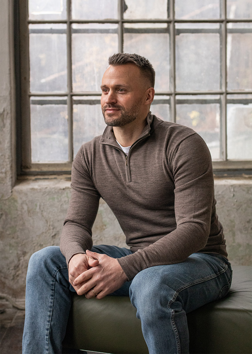 Ullgenser half zip, herre