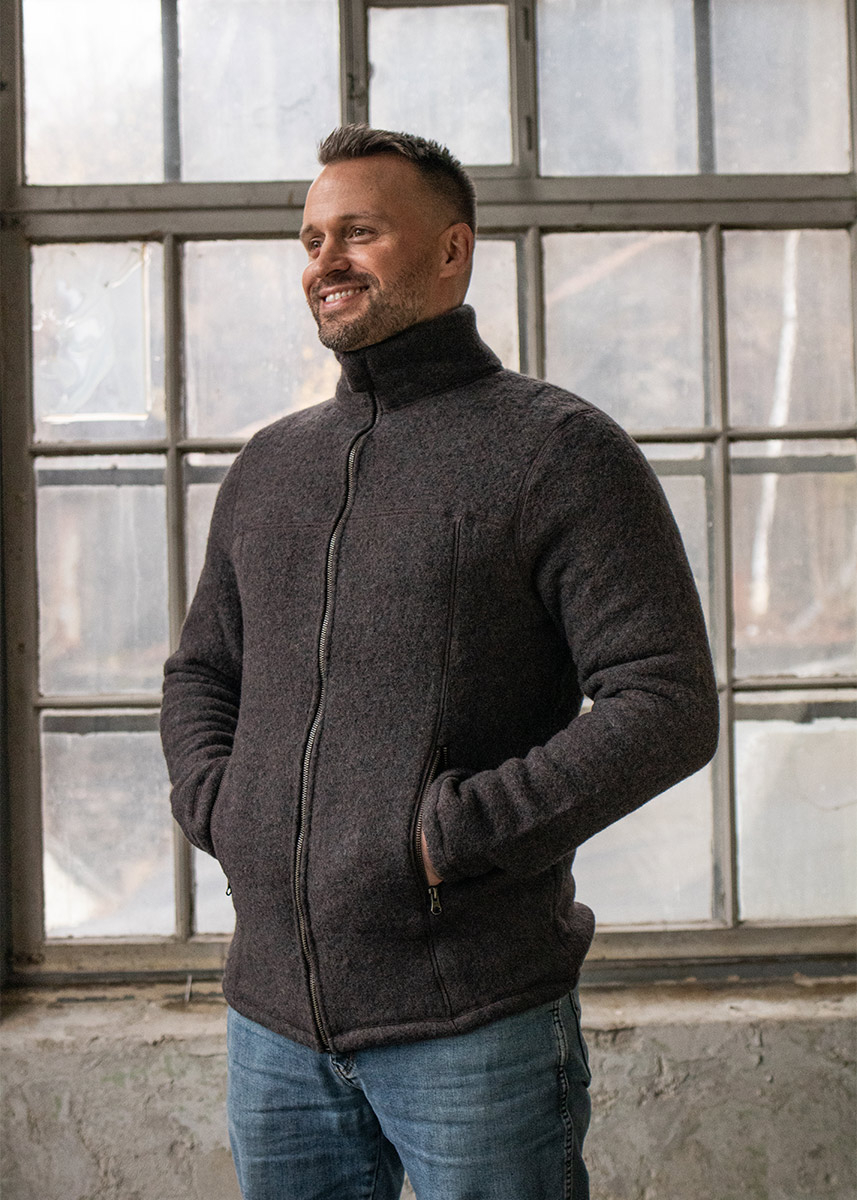 Jakke i ullfleece, unisex