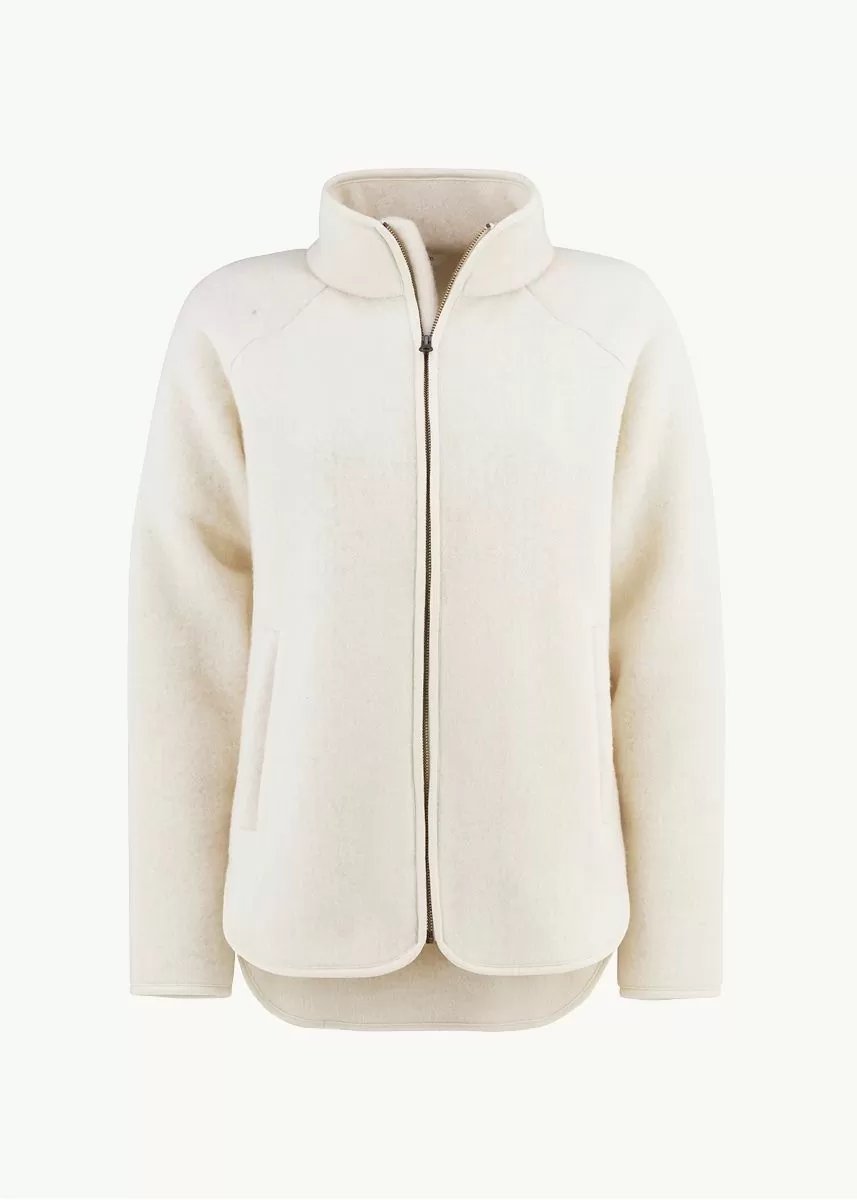 Jakke i ullfleece, dame