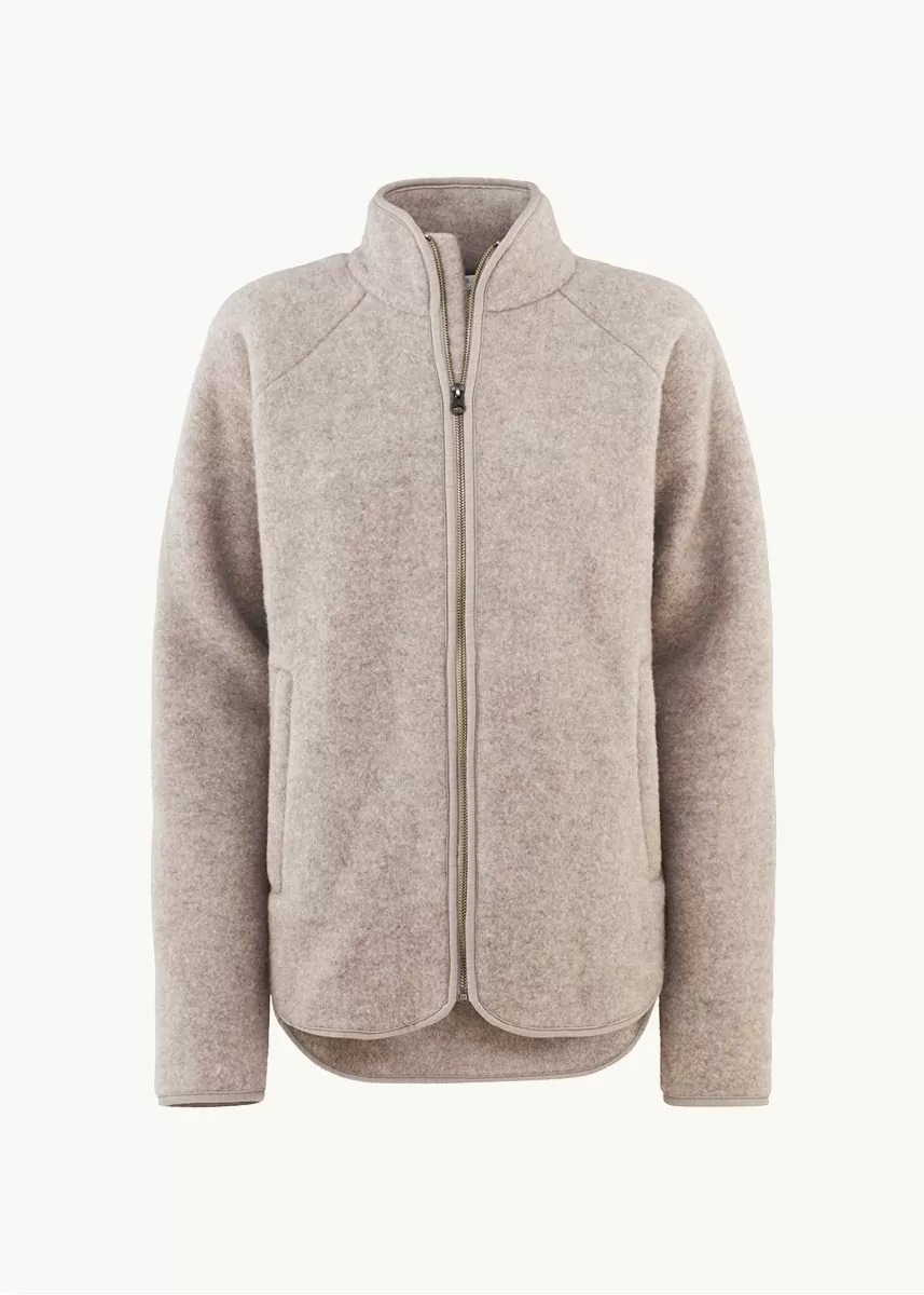 Jakke i ullfleece, dame