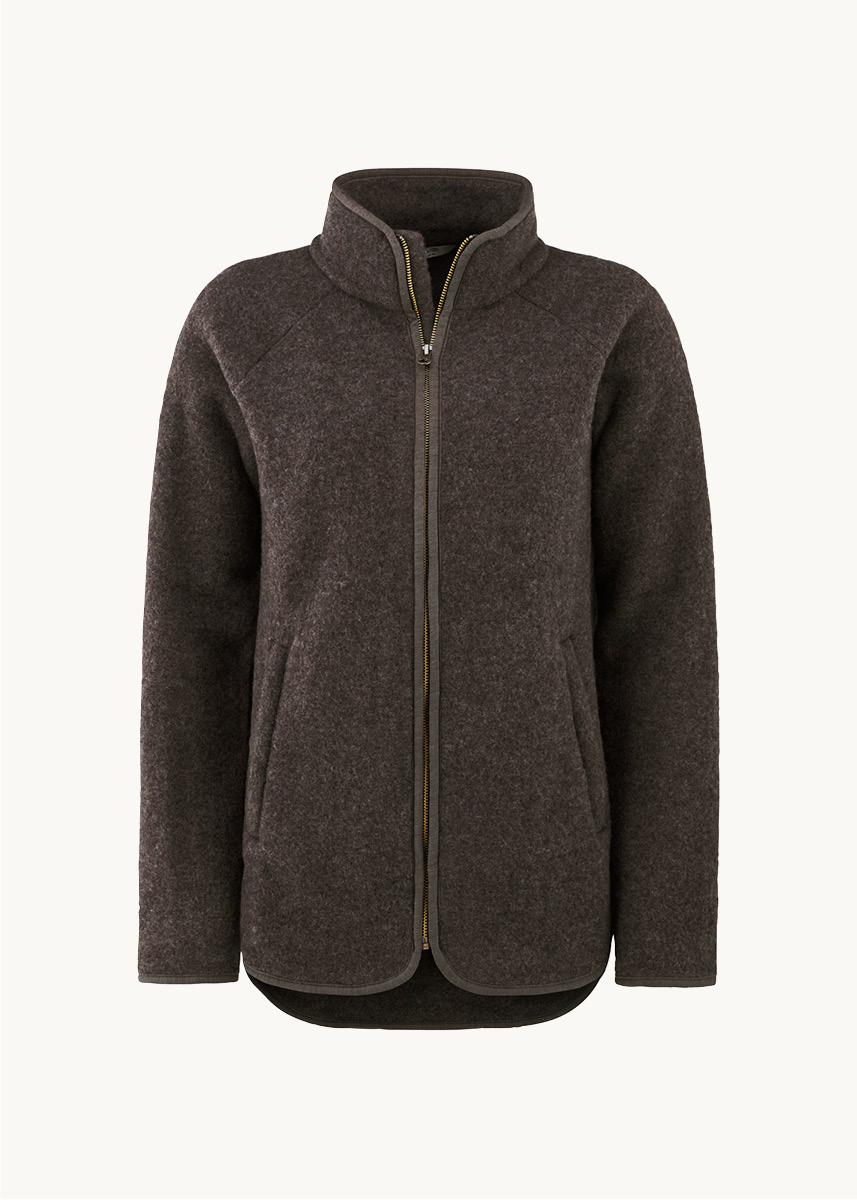 Jakke i ullfleece, dame