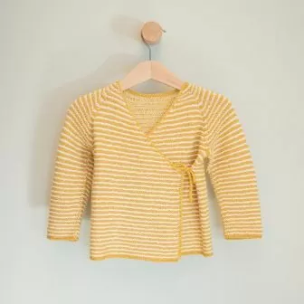 Rille omslagsjakke - Strikk