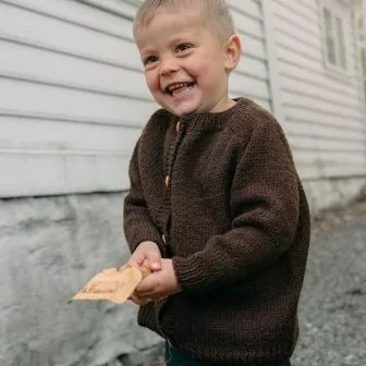 Sadeljakke til junior - Strikk