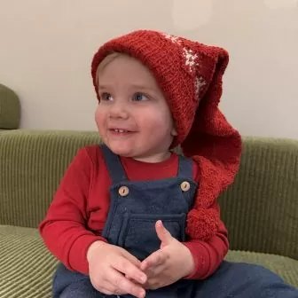 Fjon nisselue - Strikk