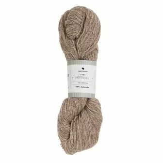 Nøstebarns merinoull 100g Lys naturbrun