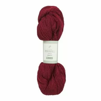 Nøstebarns merinoull 100g Burgunder