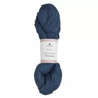 Silkeull 65% merino 35%silke 100g Aftenblå