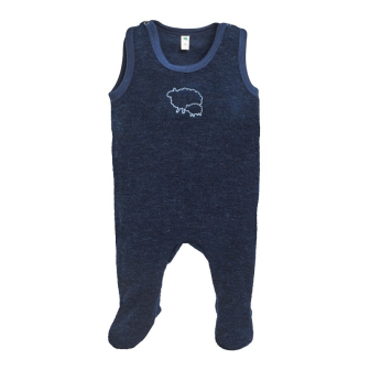 Sparkebukse i ullfrotte, med fot