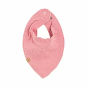 Halstørkle i ullfrotté og ull med silke - Lys rose