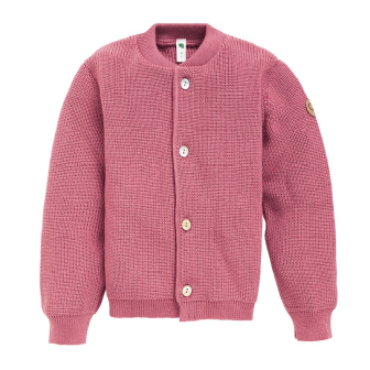 Ulljakke til baby i patentstrikk