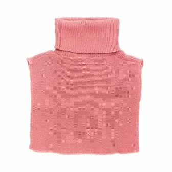 Hals one size i ribbestrikket ull  Antikkrosa