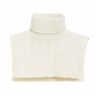 Hals one size i ribbestrikket ull