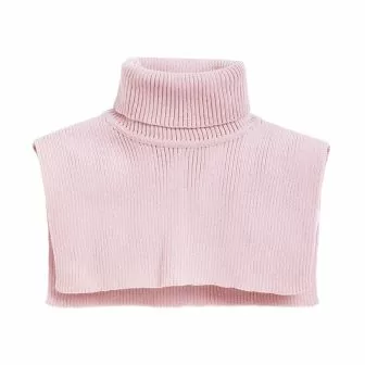 Hals one size i ribbestrikket ull