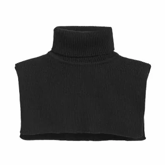 Hals one size i ribbestrikket ull