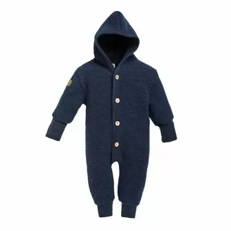 Ullfleecedress med hette