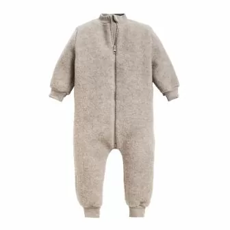 Hel dress i ullfleece - Linfarge