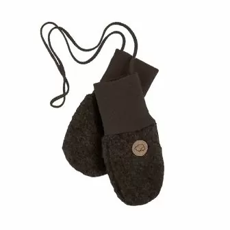 Babyvott i ullfleece Mørk brun